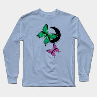 Neon Butterflies Long Sleeve T-Shirt